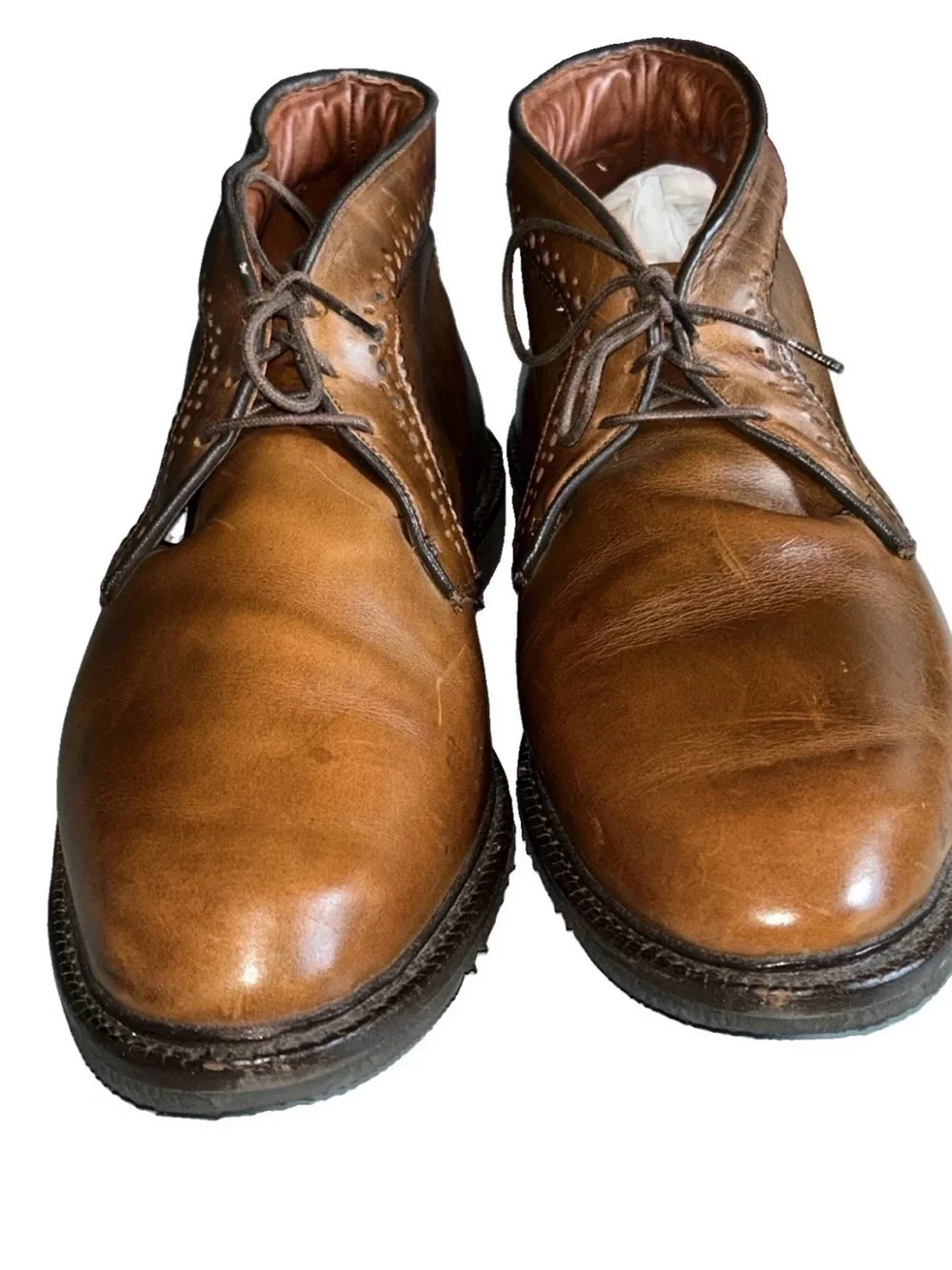 Allen Edmond Bellevue Brown Boots Brown Size 13 EEE